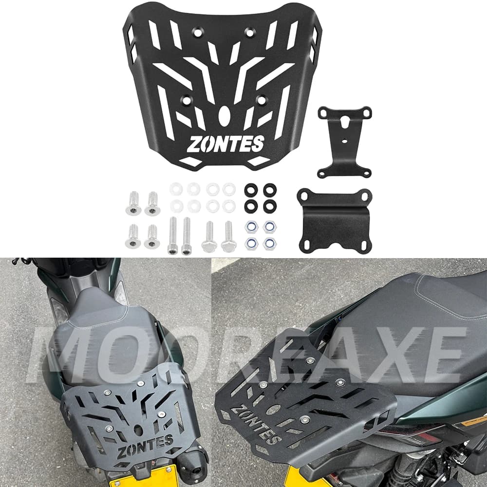 For Zontes 150X ZT150T-X Motorcycle Modified Rear Cargo Rack Top Case Base Plate Top Case Mounting Bracket parts