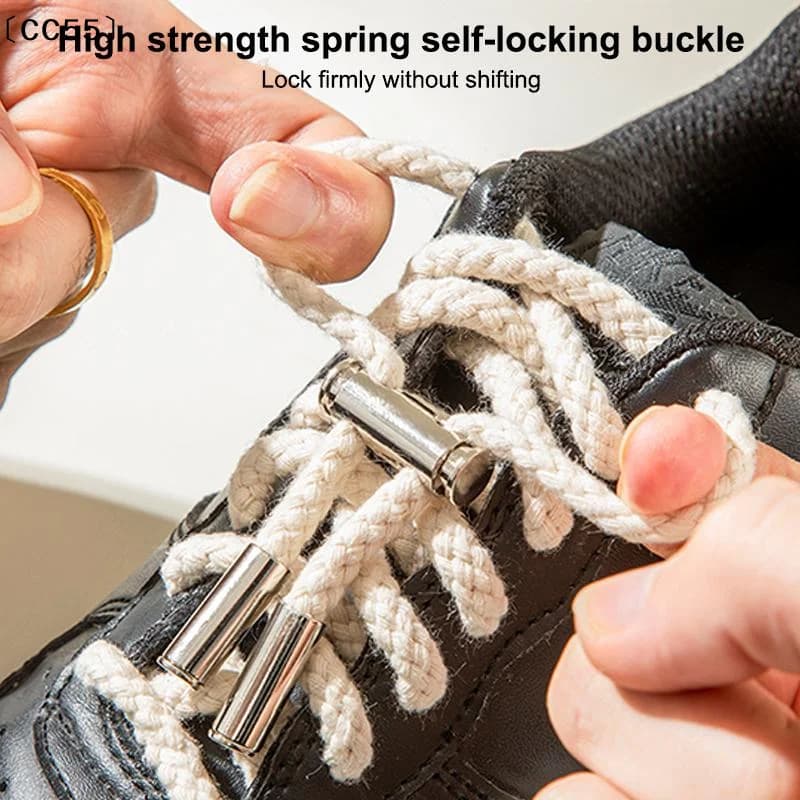 1 Paio di Connettori per Lacci Scarpe, Fibbie per Allacciare Rapidamente Scarpe e Sneakers, Accessori in Metallo per Lacci〔CC55〕