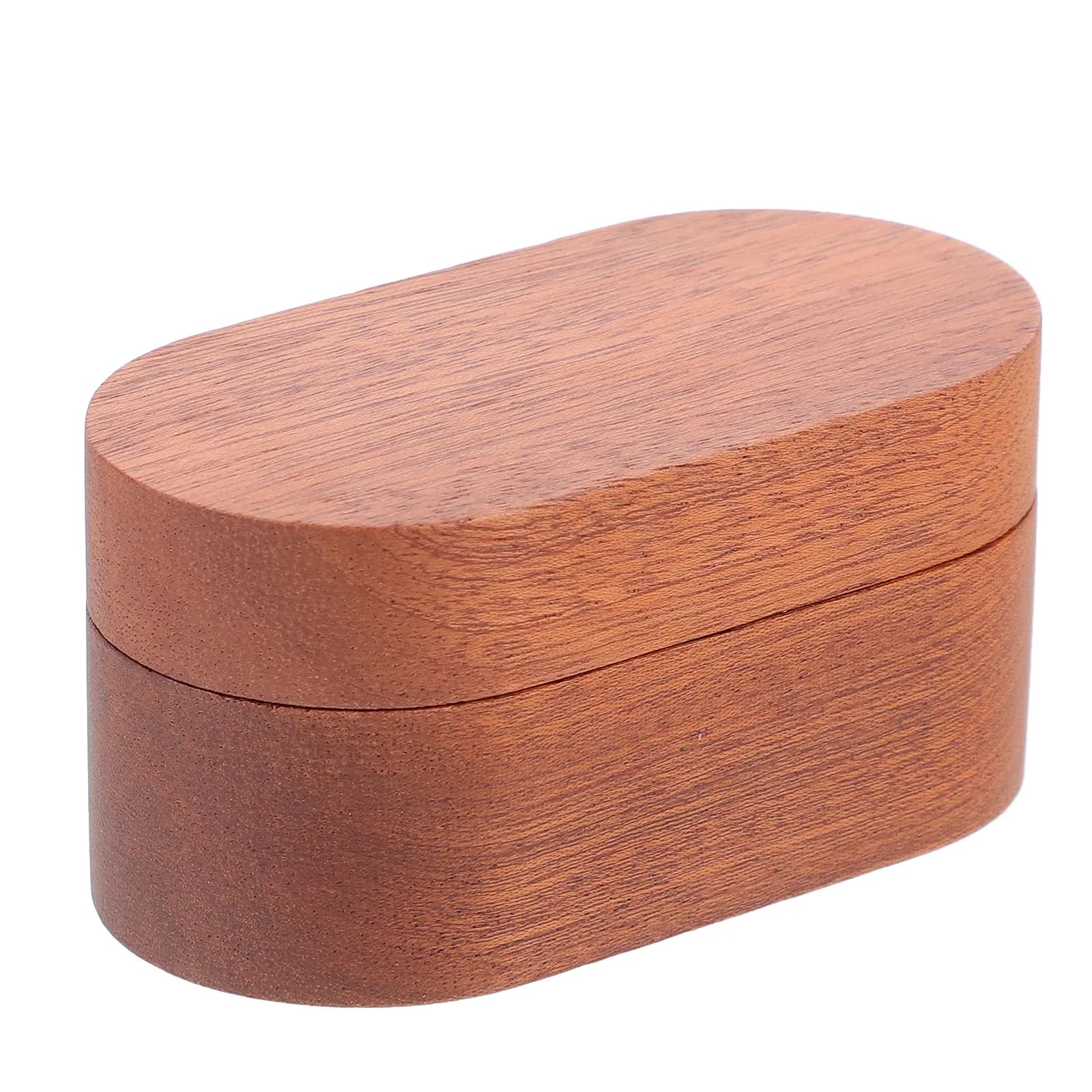 Solid Wood Guitar Pick Case Natural Wood Grain Guitar Pick Storage Box Compact Portable Organizer Smooth Opening Closing Gift