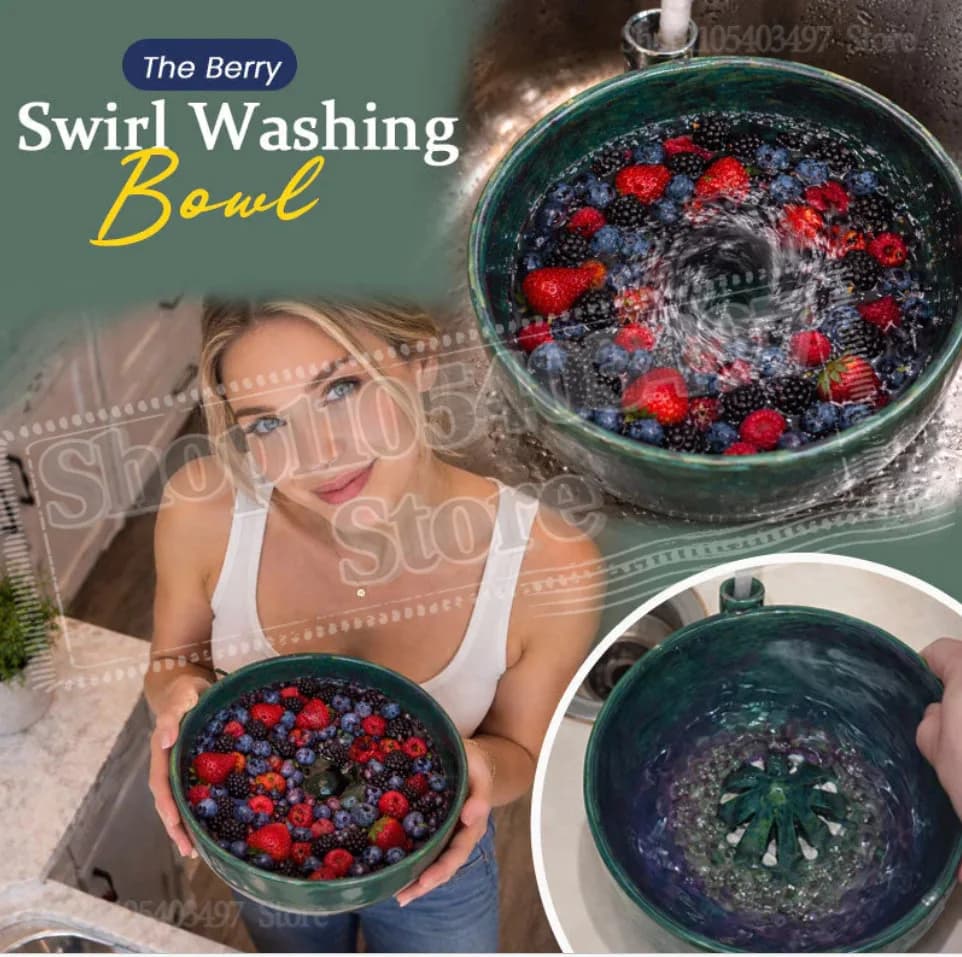 Ciotola per lavare le bacche con fori di drenaggio, lavatrice automatica a 360 gradi per una rapida pulizia delle frutta e delle bacche in cucina.
