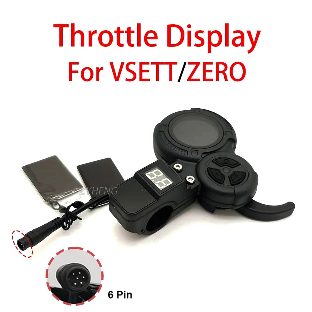 Acceleratore VSETT a 6 pin e scheda NFC per VSETT 8 8+ 9 9+ 10+ 11+ ZERO 8 9 10 8X 10X Z8PRO Display per scooter elettrico Trigger Display a LED