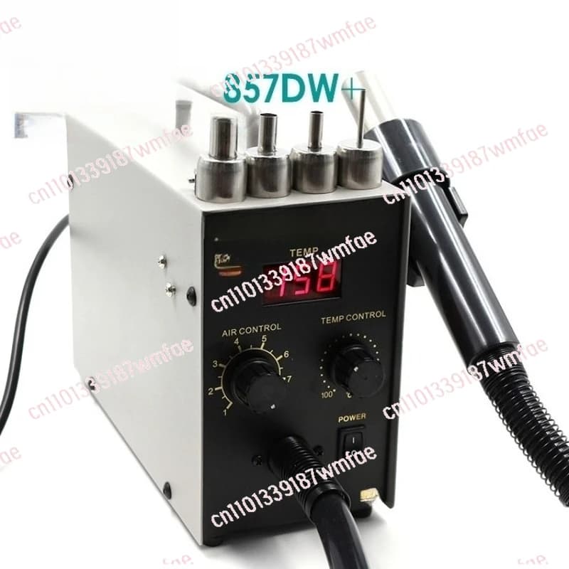 857D/857DW + display digitale aria diritta pistola termica morbida tavolo di saldatura senza piombo tavolo di saldatura per manutenzione del telefono cellulare