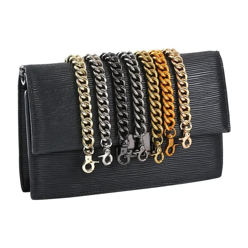 100/120cm Metal Aluminum Bag Chain Replacement Parts Accessories for Hand-Women Shoulder Handbag DIY Handmade Detachable Straps