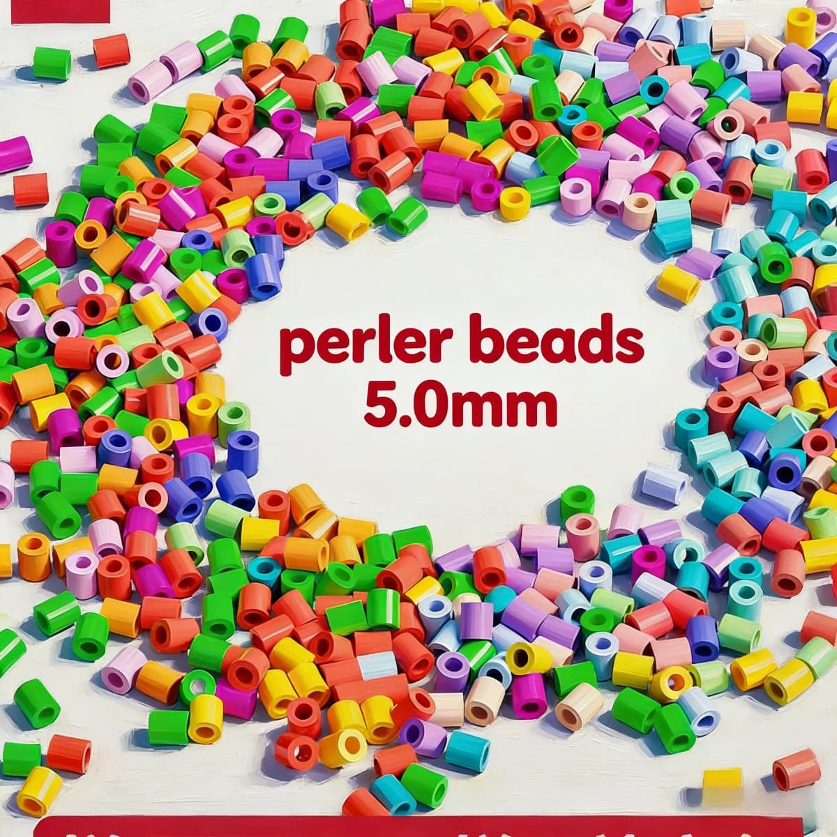 Perline per Puzzle Pixel da 5 mm, 1000 Pezzi, Perline Fusibili Hama per Bambini, Fai da Te, Alta Qualità, Regalo Artigianale, Giocattolo