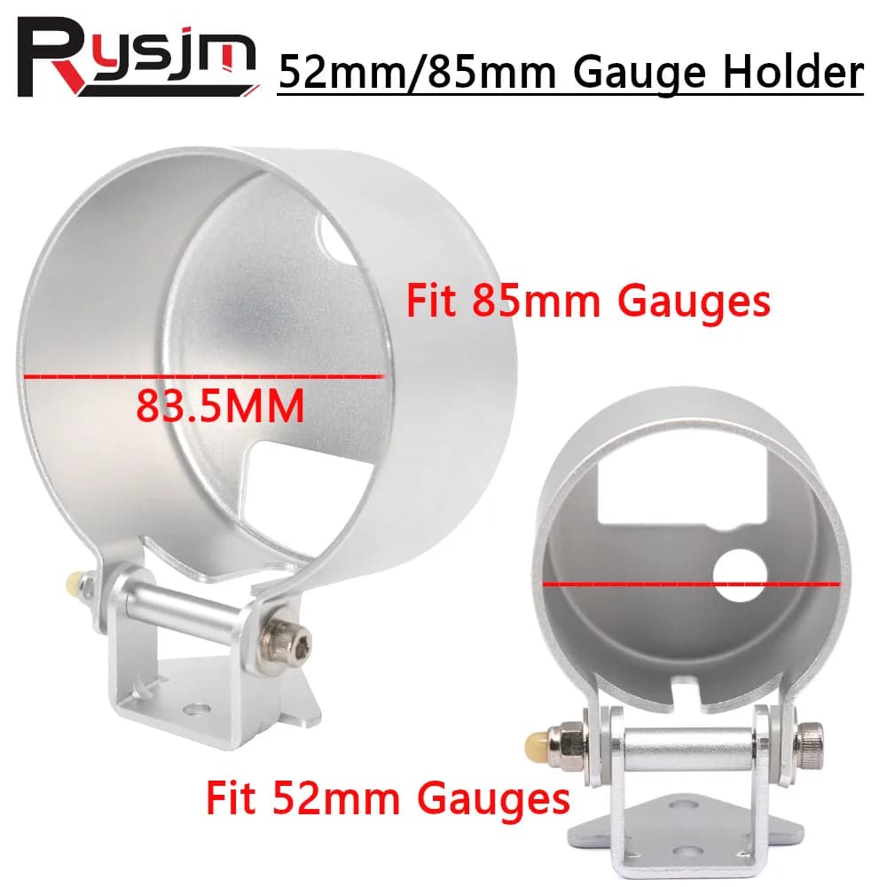 Universale 85mm 52mm Calibro Pod Car Gauge Supporto di montaggio in alluminio 85mm Auto Marine Gauge Holder Staffa di copertura 1 pezzo