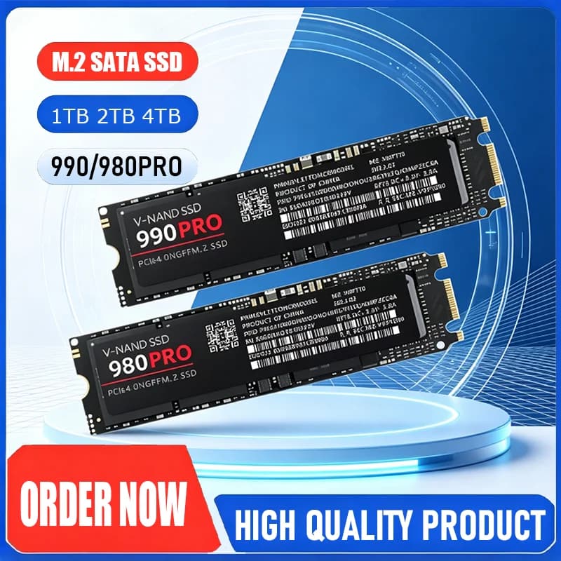 Ultra High Speed NAND Internal SSD 1TB M.2 SATA NVMe Hard Drive for Tablet Computers Ultrabooks Lightweight & Portable