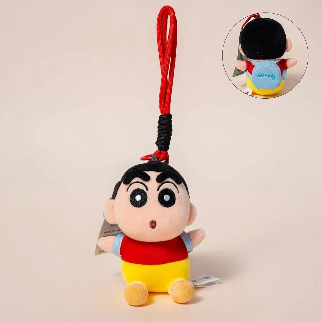 Ultimo modello di peluche a forma di zaino di Crayon Shin-chan, bambola di peluche, cartone animato, anime, simpatico regalo di compleanno per bambini, divertente bambola.