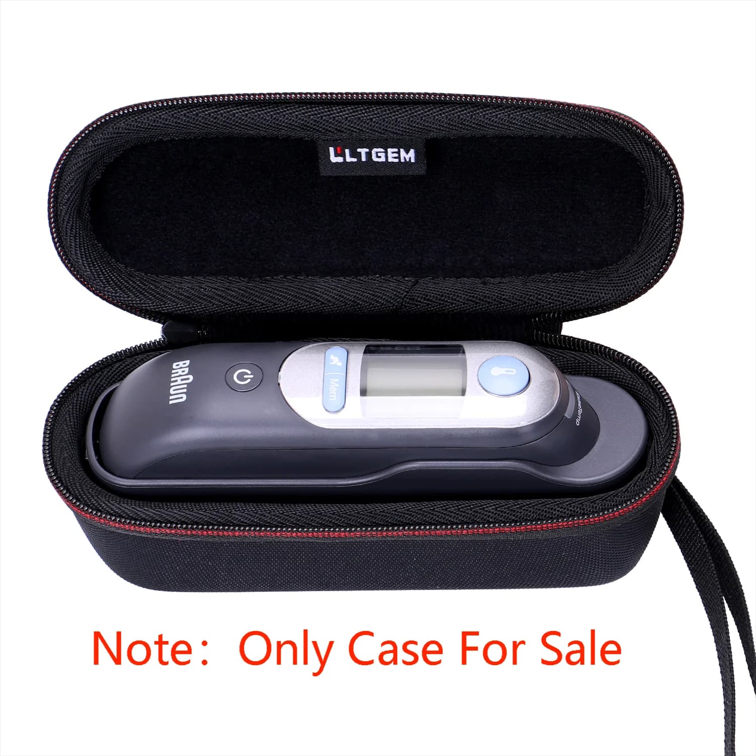 LTGEM EVA Shockproof Carrying Hard Case for Braun Digital Ear Thermometer ThermoScan 5 IRT6500 & Braun ThermoScan 7,(Only Case)