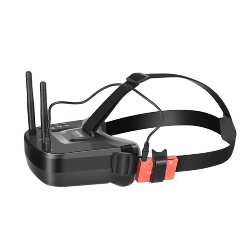 ABKQ-High-Quality VR009 5.8G 40CH FPV Goggles With 480X320 3-Inch HD Display DVR For Drone Pilots