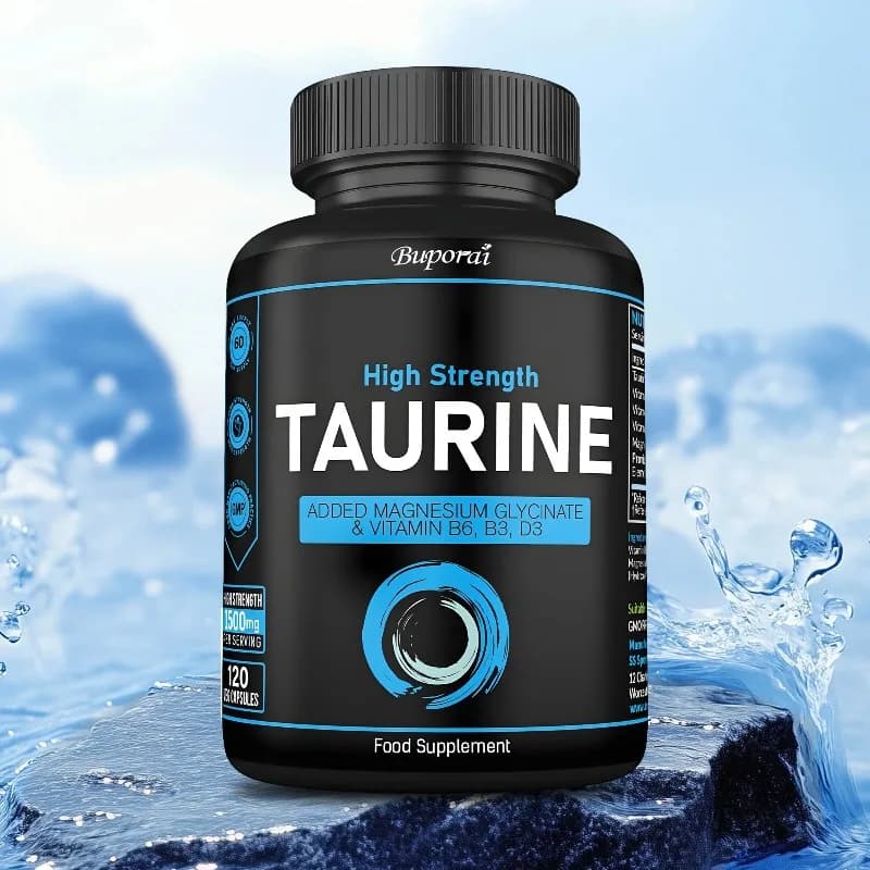 Integratore di taurina 1500 mg - Promuove il metabolismo energetico, allevia la fatica e migliora la funzione muscolare, supporta il sistema immunitario