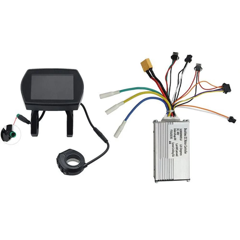 Controller da 1000W 48V 25A con display LCD per monopattino elettrico Kugoo G2 da 10 pollici, compatibile con la maggior parte delle parti di ricambio, custodia in lega di alluminio.