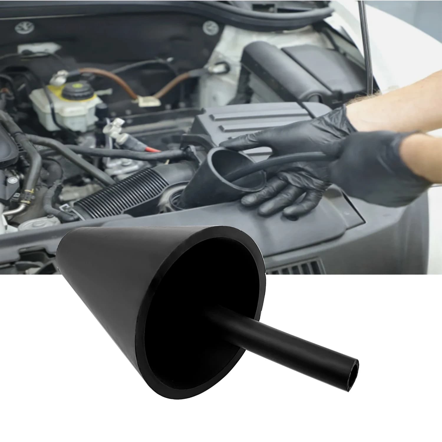 Rilevatore di perdite di cono di fumo adattatore per condotto di aspirazione dell'aria di scarico rilevamento perdite accessori per macchine del fumo per auto