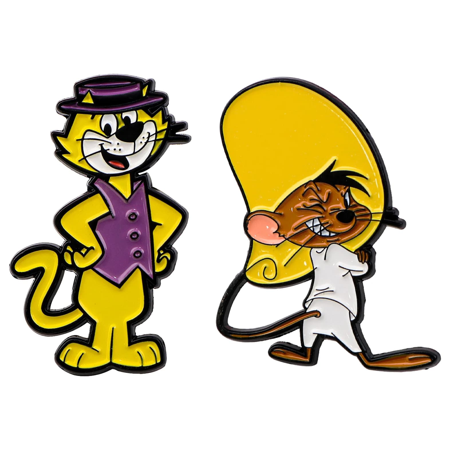 Spilla smaltata per gatti Distintivi per mouse messicano sullo zaino Animali dei cartoni animati Spille per donna Uomo Spille Accessori cosplay Giocattoli Regali