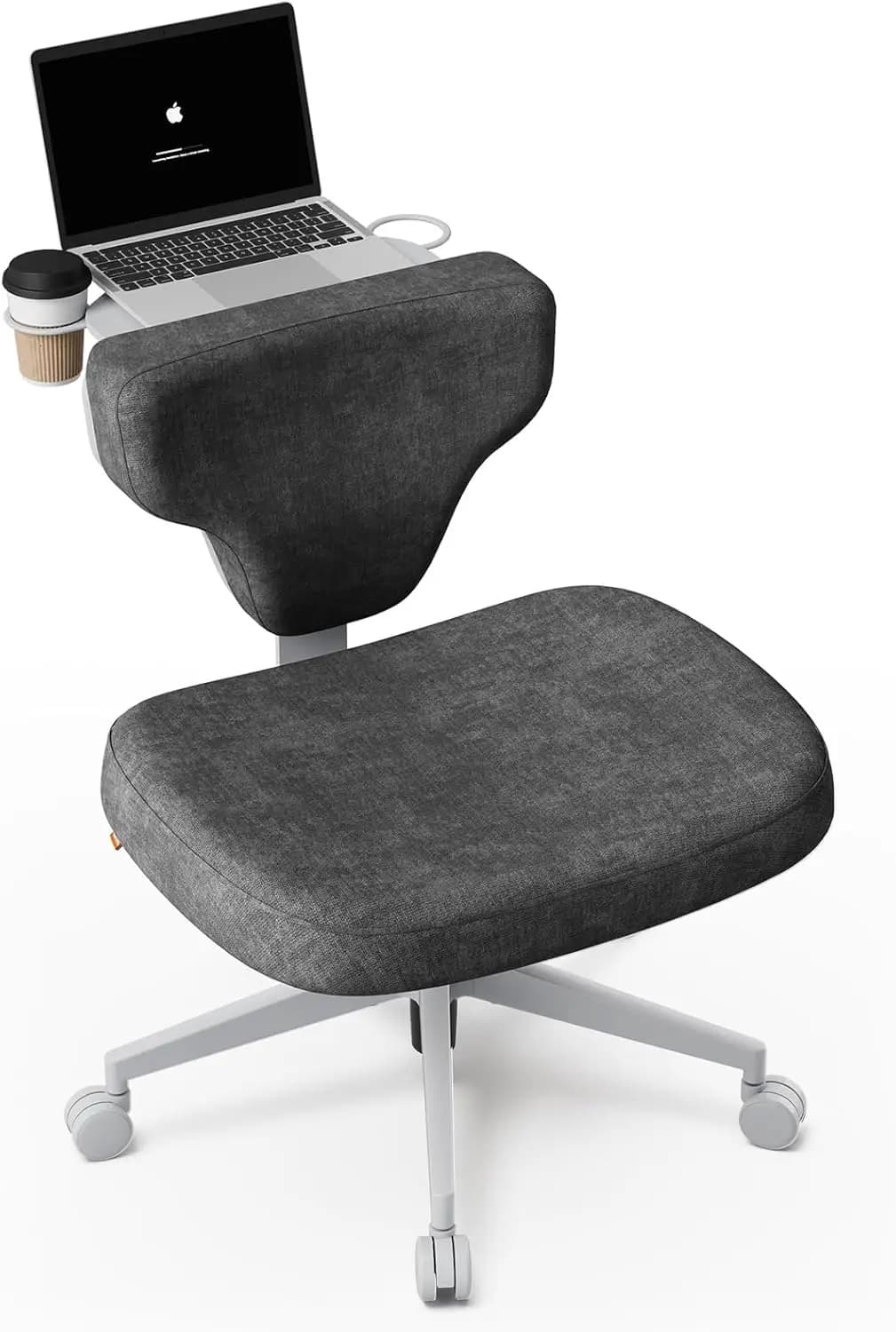 Sedia Ergonomica con Seduta Larga per Ufficio Domestico, Meditazione, Trucco e Gaming, Postura Confortevole a Gambe Incrociate