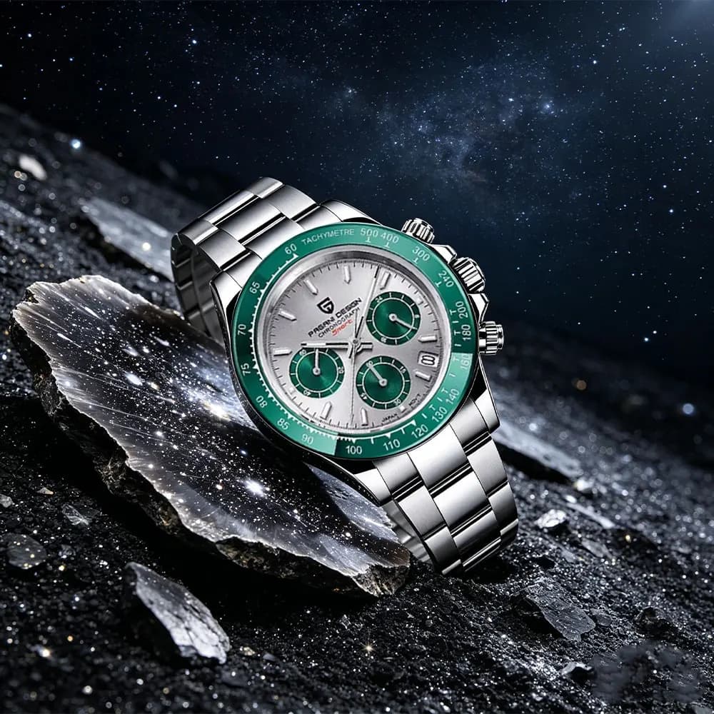Orologio da Uomo PAGANI DESIGN, Marca di Alta Gamma, Orologio al Quarzo 40mm, Cronografo Impermeabile 100M, Luminoso, Sportivo, Regalo, Reloj Hombre