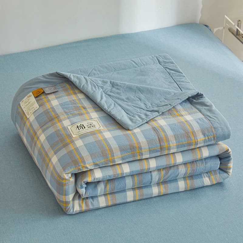 Tutto in cotone Estate Trapunta lunga con fiocco Trapunta trapuntata con aria condizionata Plaid lavabile Morbido piumino per letto matrimoniale matrimoniale queen size