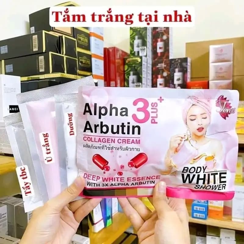 Alpha Arbutin 3 Plus Collagene Illumina rapidamente il tono della pelle del corpo Riduce le macchie scure Pelle liscia e morbida Cura del corpo