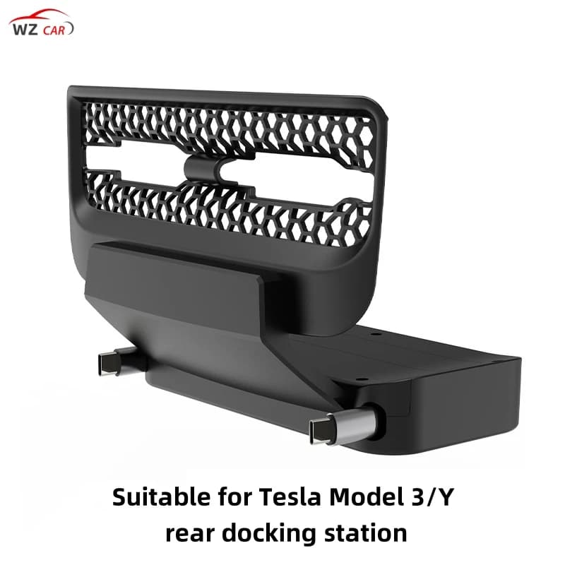 Per Tesla Model 3/Y 2021-2023 docking station coperchio di protezione uscita aria di scarico posteriore Type-C PD 27W Caricatore rapido