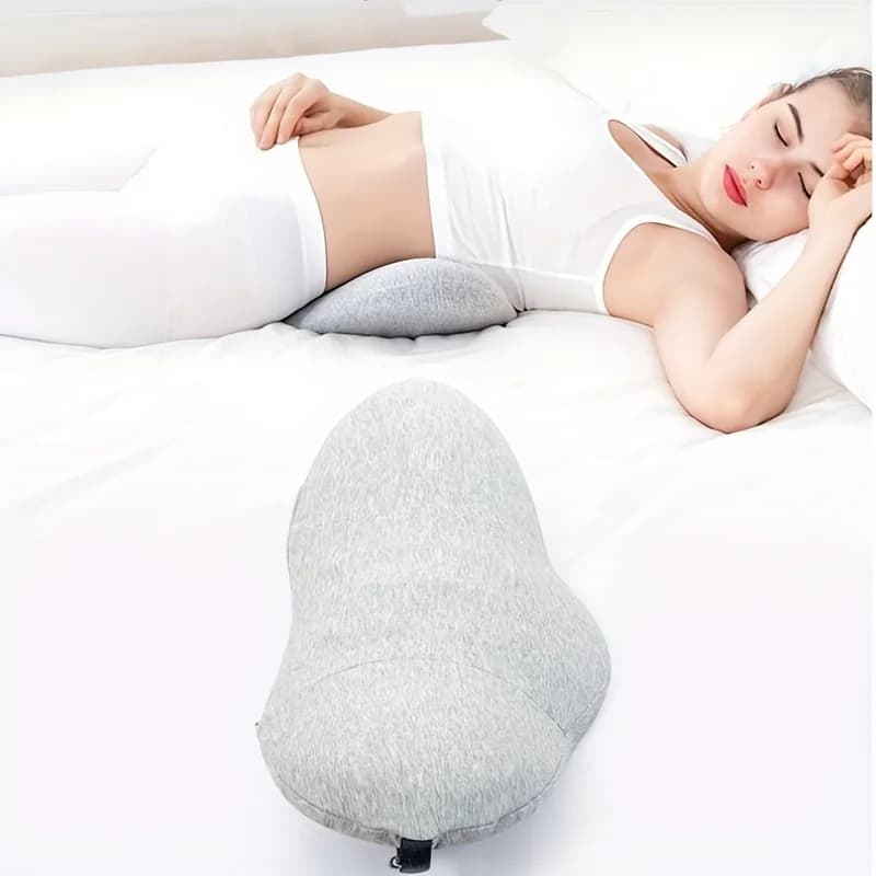 Cuscino lombare ortopedico in memory foam da 1 pezzo per sollievo e supporto della parte bassa della schiena - Perfetto per chi dorme sul fianco, cuscino lungo