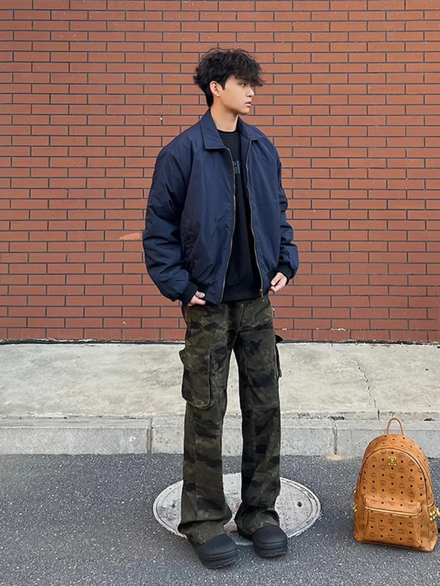 Cleanfit Short Cotton Pilot Jacket Men's Spring Autumn Fashion Brand Baseball Coat Thickened Spring Winter Outerwear
