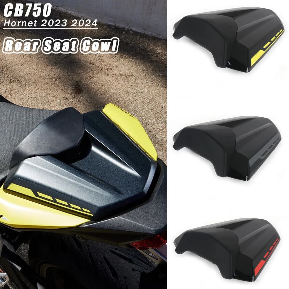 Rear Passenger Pillion Seat Cowl Cover 2023 2024 CB750 Hornet New Motorcycle Carbon Fibre Black For Honda CB 750 HORNET