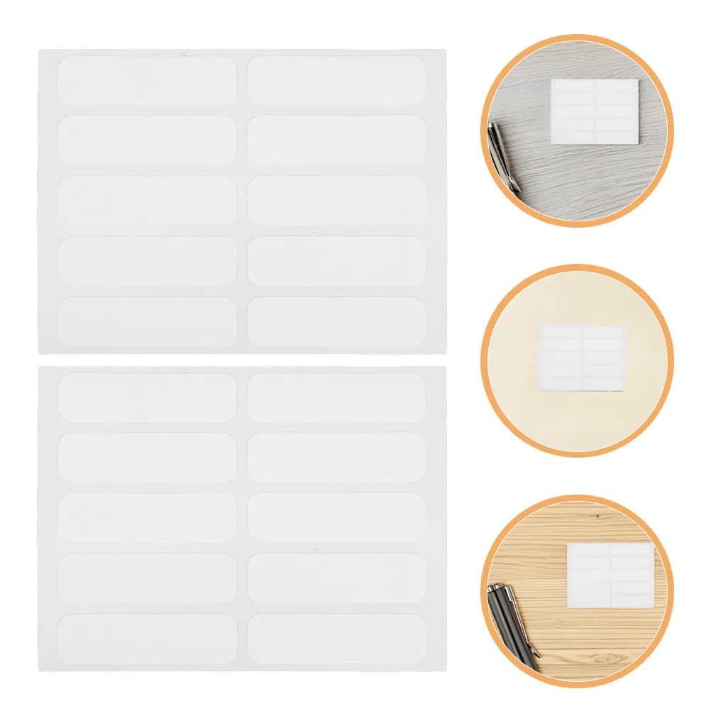 200Pcs Fabric Clothing Labels Writable No-Iron Waterproof Self-Stick Name Tags for T-Shirts Bags Shoes Backpacks Bottles