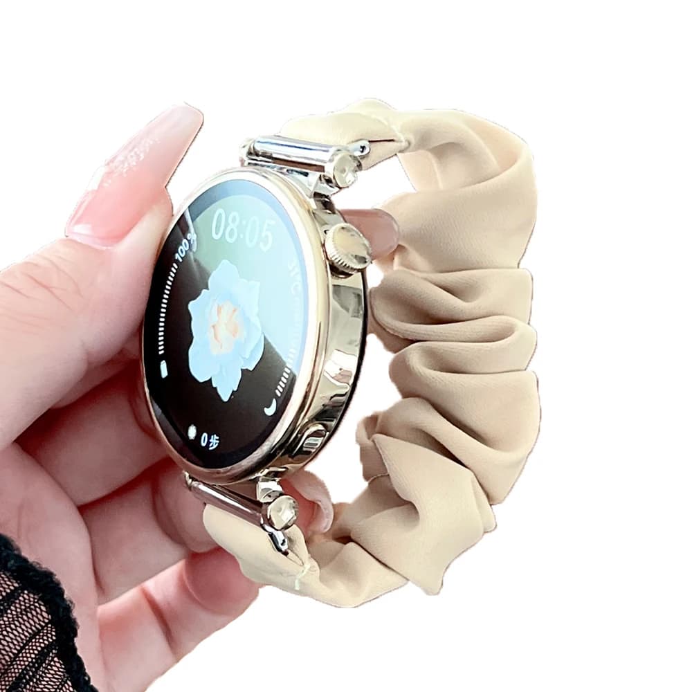 Cinturino elastico elastico Scrunchie da 20 mm per Samsung Galaxy Watch 7 /6/5/4 40 e 44 mm/Classic 6 43 e 47 mm/Watch 5 Pro/Venu 3S 2S 2