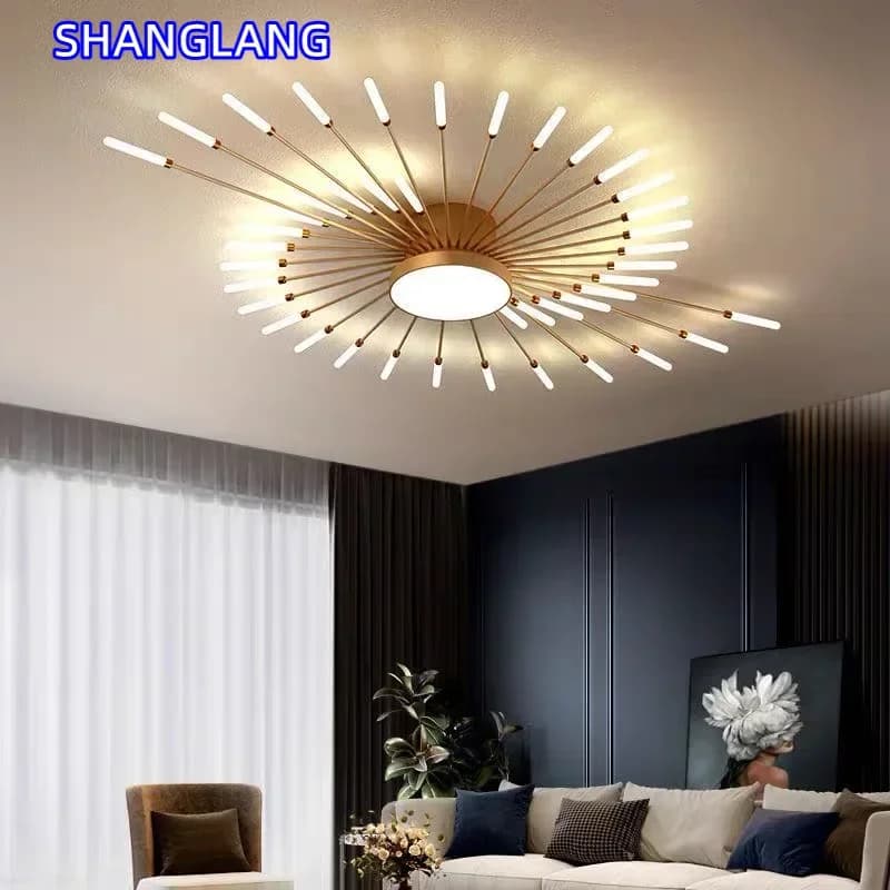 Moderna lampada da soffitto a LED di lusso per la casa, soggiorno, sala da pranzo, lampadario, decorazioni per la casa, camera da letto, lampada a sospensione, cucina, Lustres