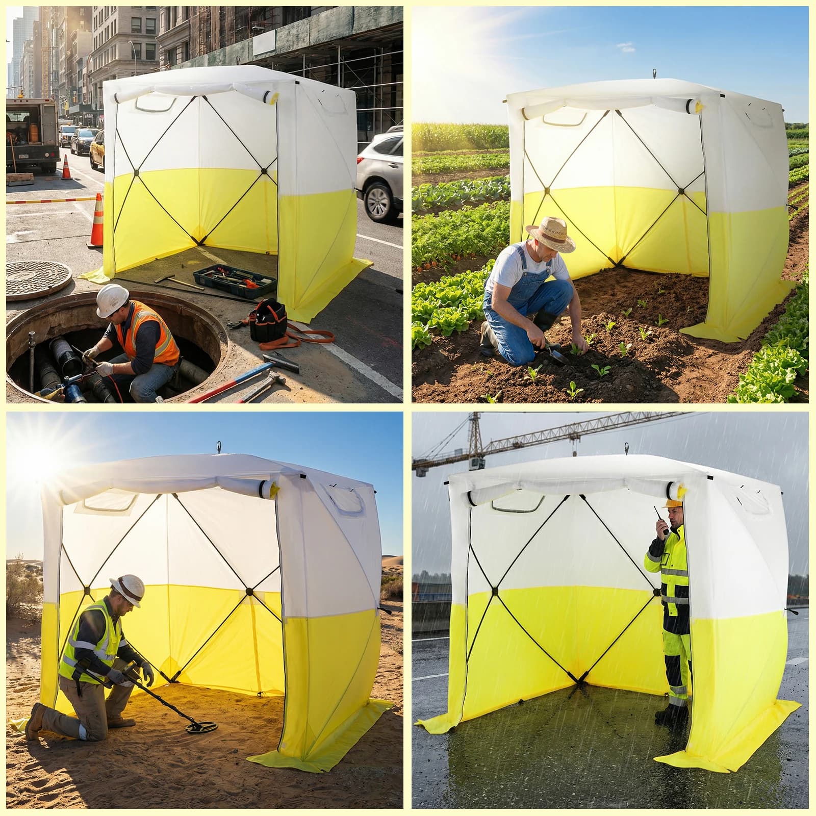 Tenda a baldacchino istantanea facile da montare, impermeabile e resistente ai raggi UV, 70,86x70,86x78,74 pollici, con borsa per il trasporto, per campeggio, feste in giardino ed eventi