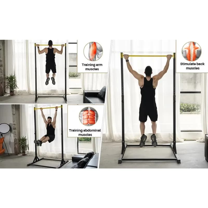 Multifunctional Home Fitness Equipment Adult Traction Rack Station with Adjustable Height Gymnastics Bar Steel Material Recently