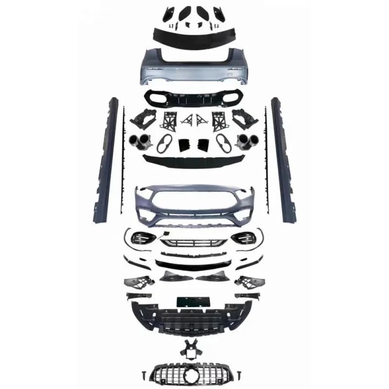 Accessori Premium: Kit Carrozzeria Auto 2019 di Grande Successo - Griglia Anteriore, Minigonne Laterali e Diffusore Posteriore Durevoli