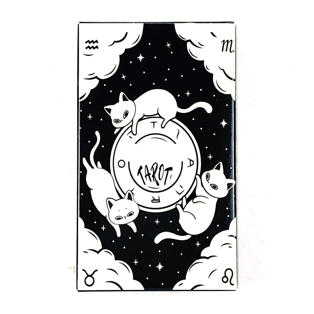 Carte dei Tarocchi 78 Pezzi, Mazzo Carino, Edizione Misteriosa per Divinazione, Giochi da Tavolo, Carte per Feste, Regalo Perfetto per gli Amanti dei Gatti