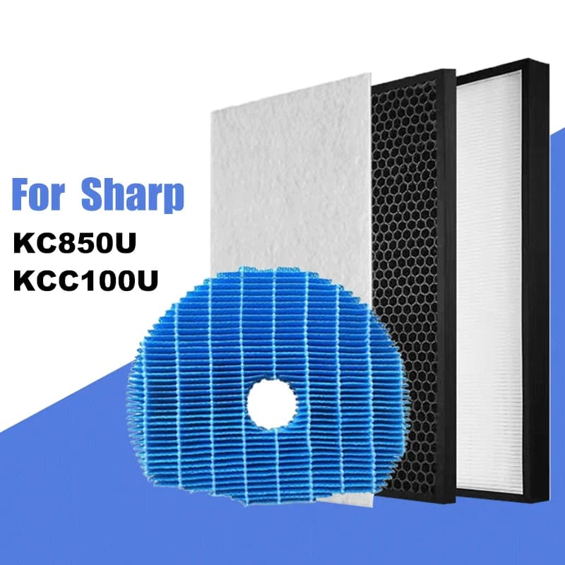 FZC100HFU FZC100DFU FZ-C100HFU FZ-C100DFU sostituzione vero filtro deodorante HEPA per modelli di purificatore d'aria Sharp KC850U e KCC100