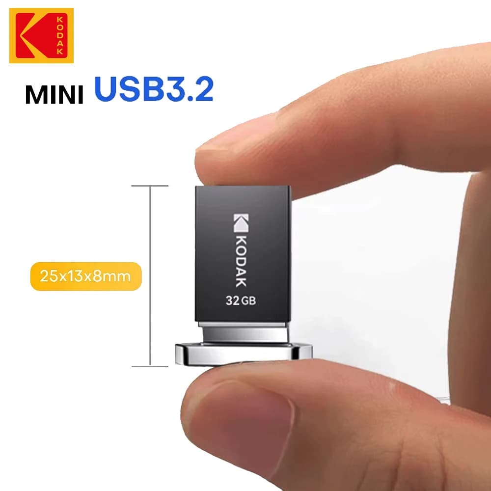 Chiavetta USB 3.02 originale KODAK K113 Pendrive in metallo ad alta velocità 140 MB/s 32 GB 64 GB 128 GB MINI Chiavetta per laptop per auto