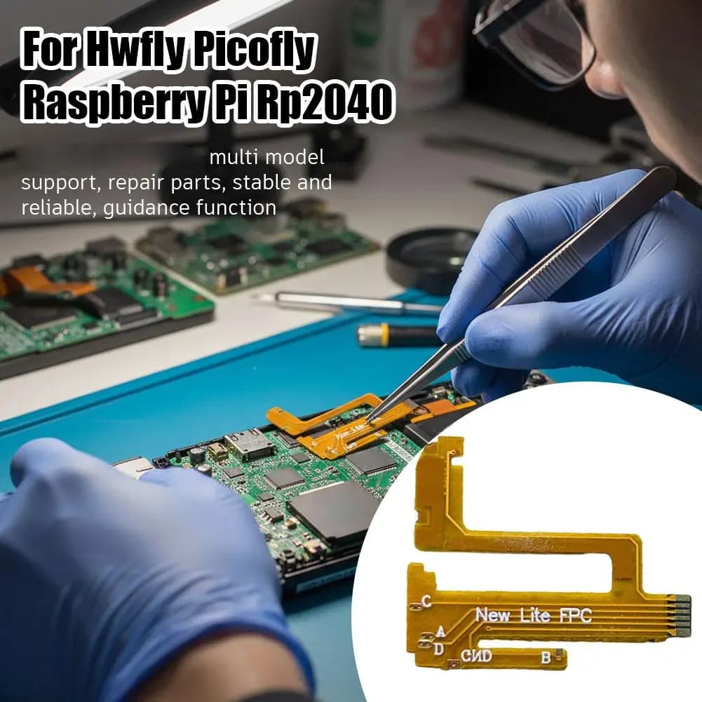 Cavo Flessibile per Hwfly Picofly Rp2040 Raspberry Pi Chip Endurance V2 OLED Lite CPU Console di Gioco Parti di Ricambio per Modding