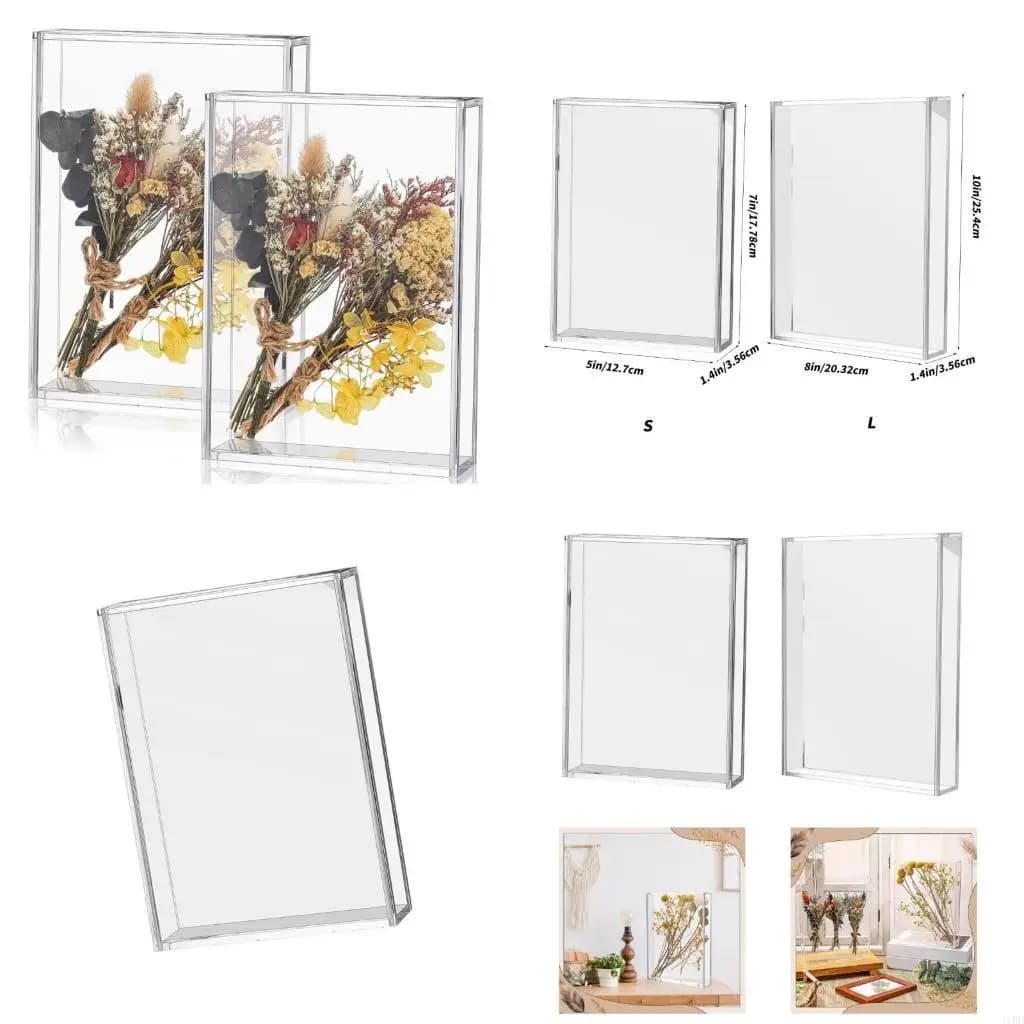 5×7 inch shadow box frame, acrylic photo frames, DIY table showcase, memory box for