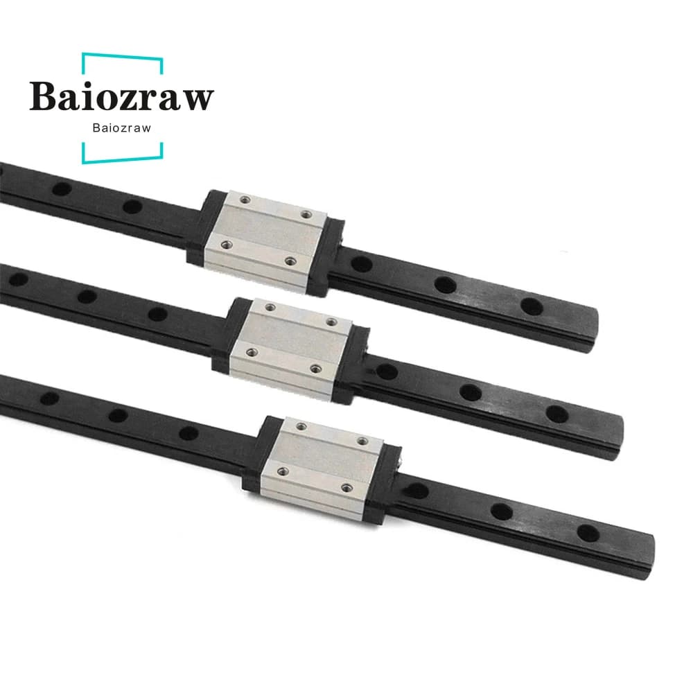 MGN9H/9C MGN12H/12C MGN15H/15C Guida lineare cursore L100-600mm Guida nera Parti CNC Stampante 3D per Voron 2.4/Trident/Switchwire