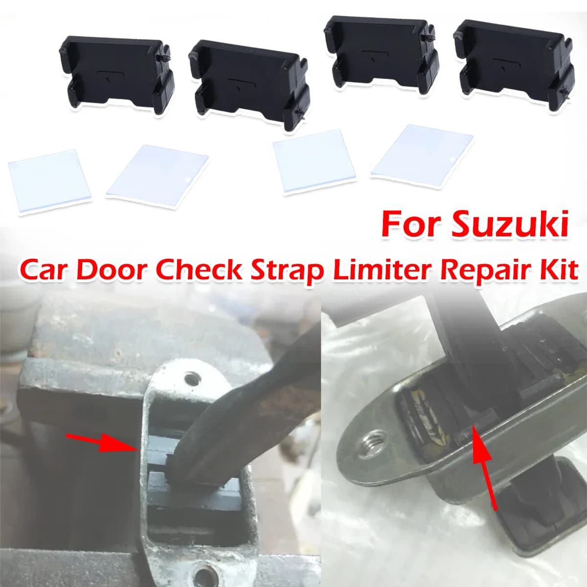 Kit 4/8 Pezzi per Limitatore di Apertura Porta Auto a 2 Porte, Ricambi per Riparazione per Suzuki BALENO CULTUS ESTEEM