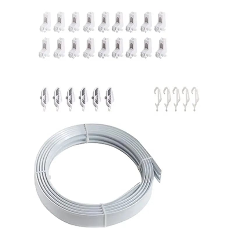 ABBP-Ceiling Curtain Track, 6M, Ceiling Track Ceiling Mount, For Curtain Track With Track Curtain System, RV Curtain Spacer