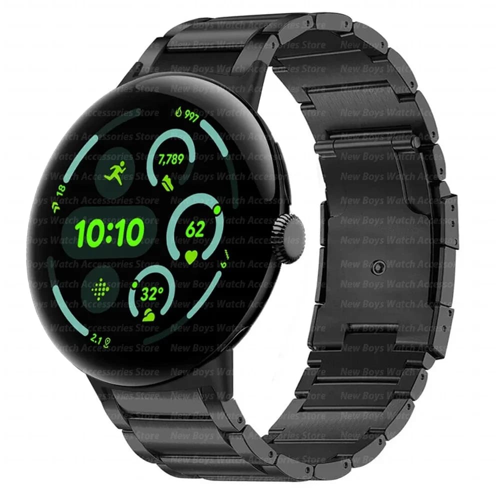 Cinturino in titanio per Google Pixel 3 4 Cinturino per orologio da 45 mm Pixel Watch Cinturini in metallo Bracciale attivo Braccialetti Smartwatch