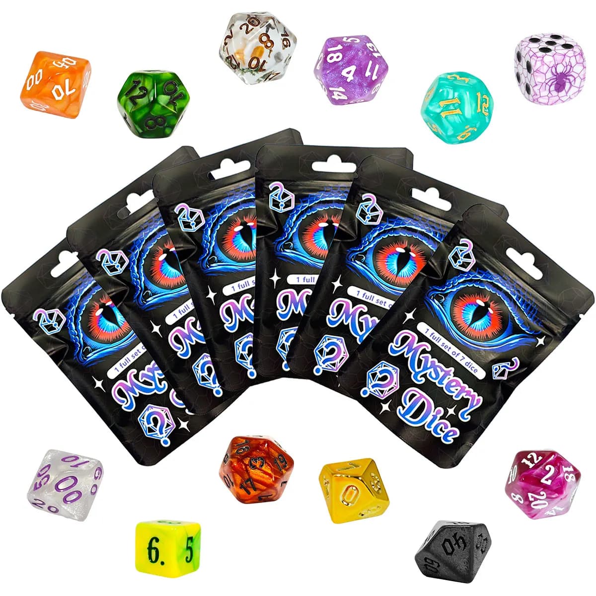 30 Pz/set Nuovo Design Suprise Misterioso Dice Bag per Dungeons Dragons RPG Da Tavolo Giochi di Ruolo Regalo di Imballaggio