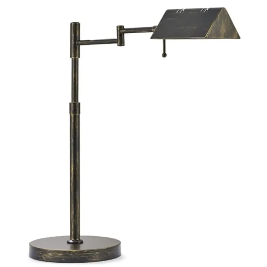 Lampada da Scrivania LED, Lampada da Tavolo in Metallo Stile Industriale Regolabile, Lampada da Lettura Dimmerabile per Soggiorno Camera da Letto Ufficio