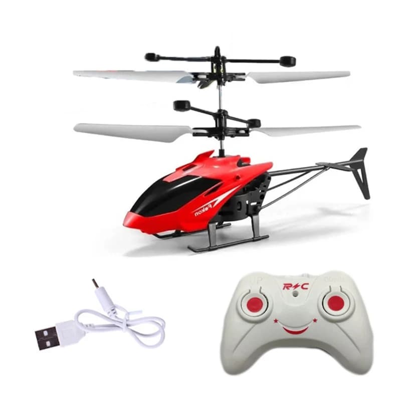 Mini drone RC ricaricabile con elicotteri RC resistenti alle cadute e sicuri, giocattoli per bambini con ali di colore casuale