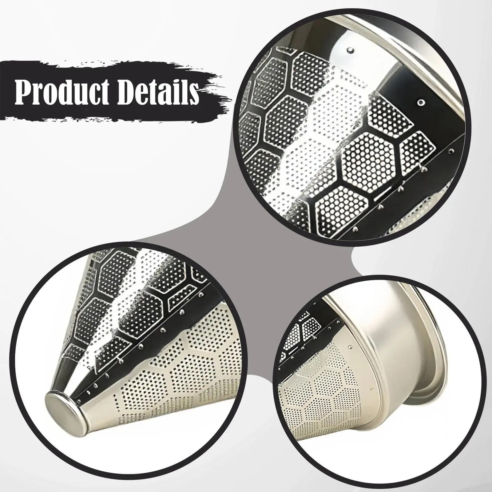 Cone Porta Basket 58mm,Stainless Steel Coffee Machine Accessories Reusable Coffee for Machine