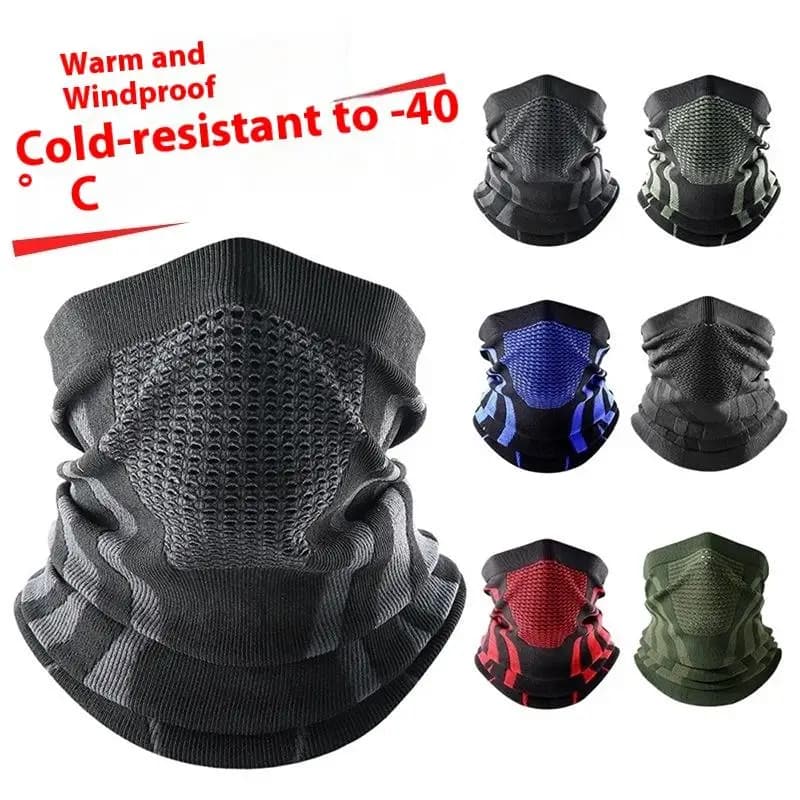 Colors Winter Breathable Comfortable Thermal Knitted Scarf Face Cover Neck Warmer Bicycle Cycling Ski Tube Scarf Hiking Masks