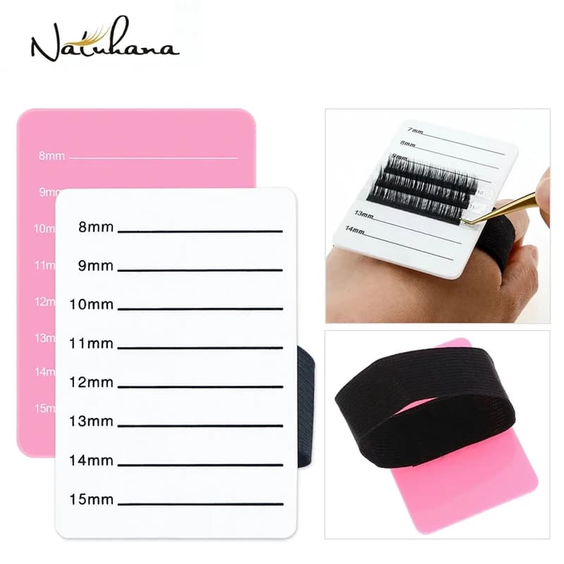 Hot Sale Faux Eyelashes Pad Stand Palette Extensions Acrylic Eyelashes Organizer Pallet Eyelashes adhesive Collar Belt Support