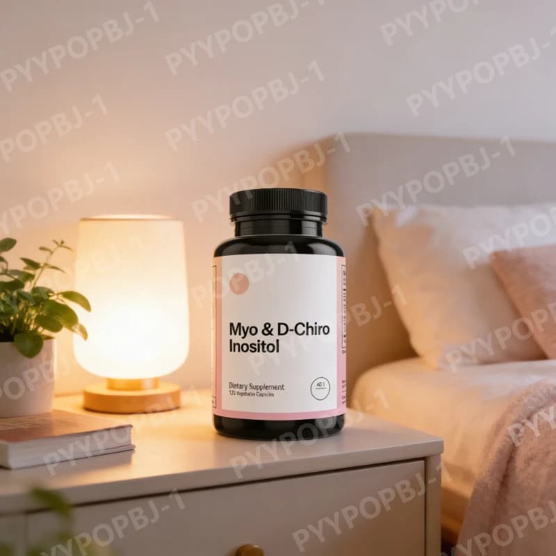 Capsules of Mio-D-Chiro Inositolo with MTHF, Folate and Vitamin D for Support of Ovarian and Hormonal Function, Daily Supplement for Female Wellness