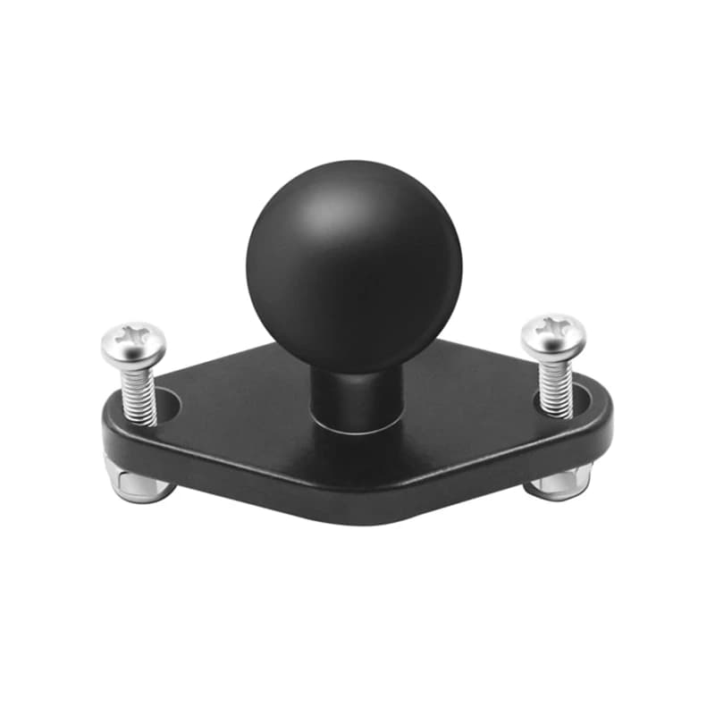 Adattatore per staffa fissa per moto in lega di alluminio Sfera da 25 mm per base per staffa per testa Supporto per GPS per telefono cellulare per bicicletta