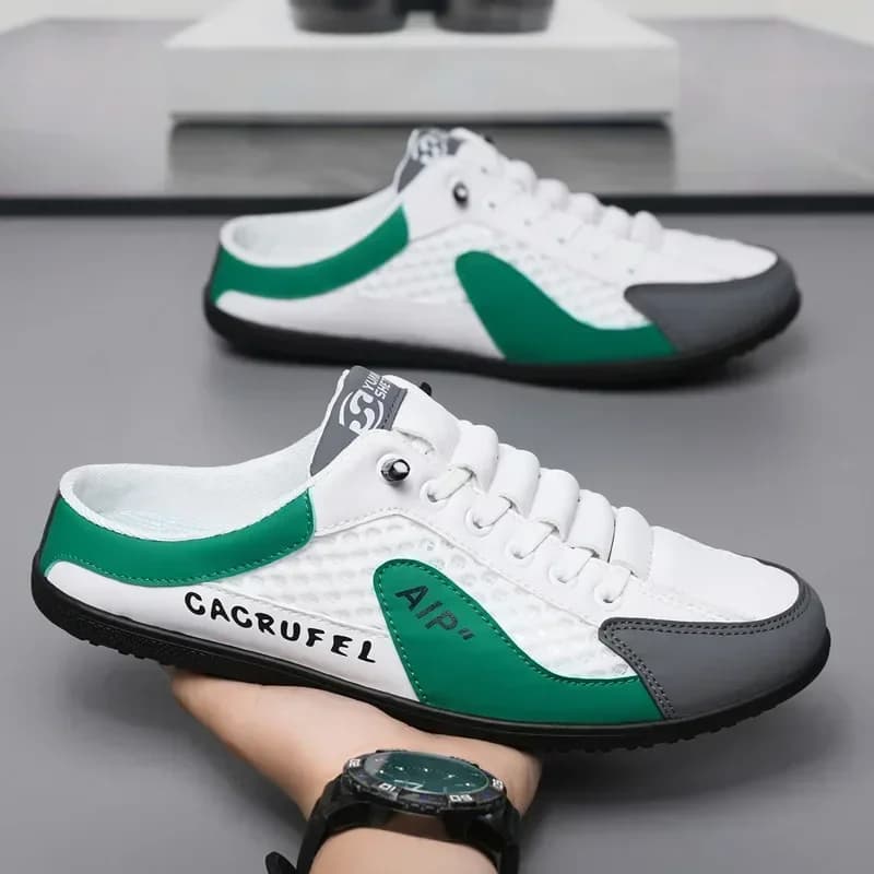 Mezze pantofole con suola morbida moda uomo estate uomo scarpe Casual con fondo alla moda scarpe con supporto suola morbida Sneakers Zapatos De Hombre
