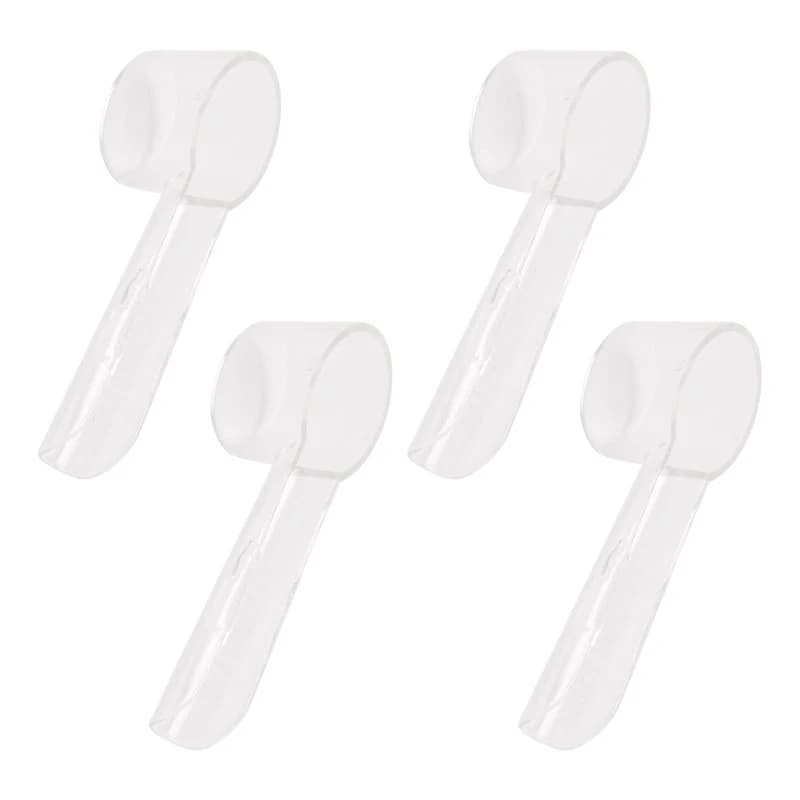 Beauty 4Pcs Electric Toothbrush Cover For Braun Oral B Toothbrush Head Protective Case Cap Dust Clear For Home Camping Travel